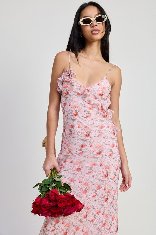 SPAGHETTI STRAP MAXI DRESS