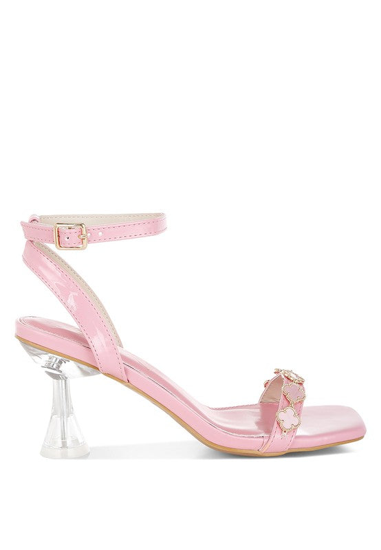 Ebina Charm Detail Spool Heels