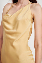 Satin Maxi Bias Dress