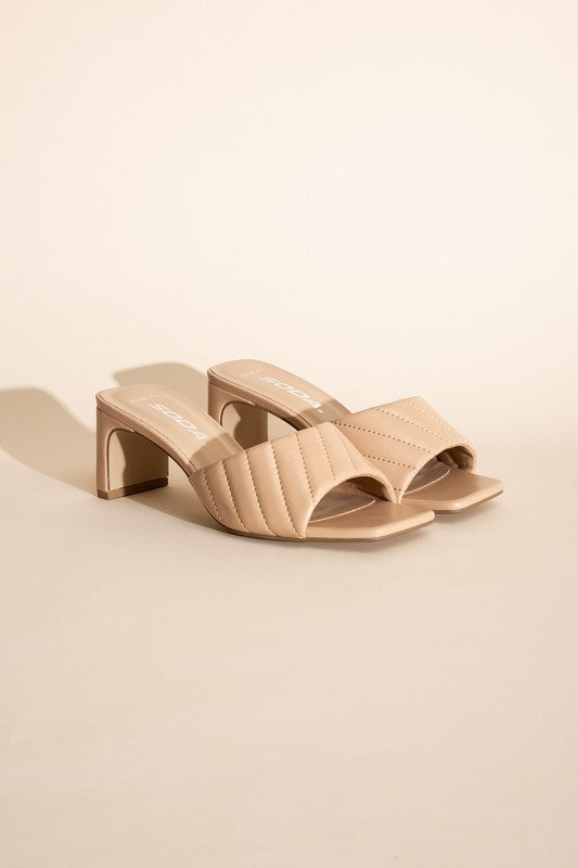W-Nina Slide Mule Heels