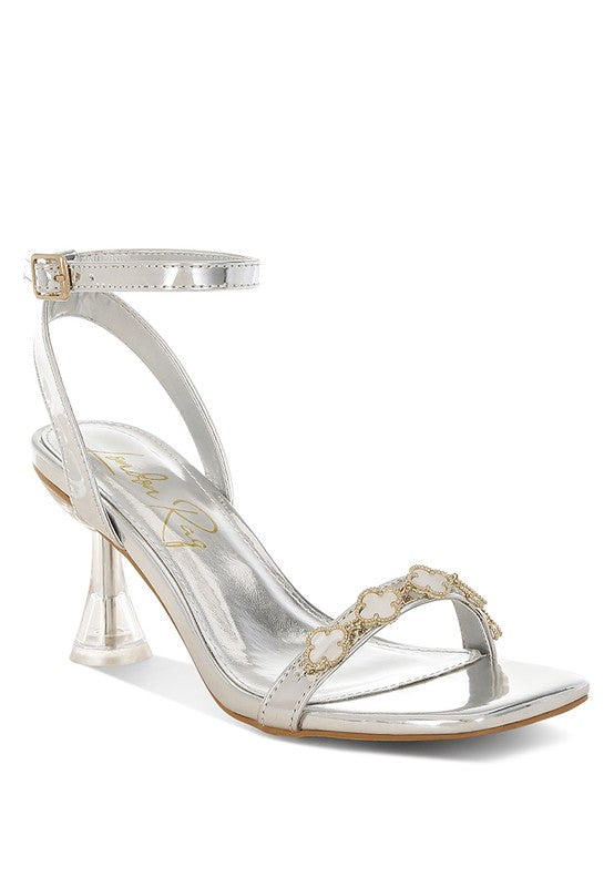 Ebina Charm Detail Spool Heels