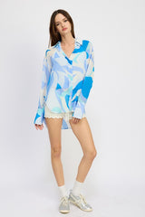 PRINTED OVERSIZED SHIRT