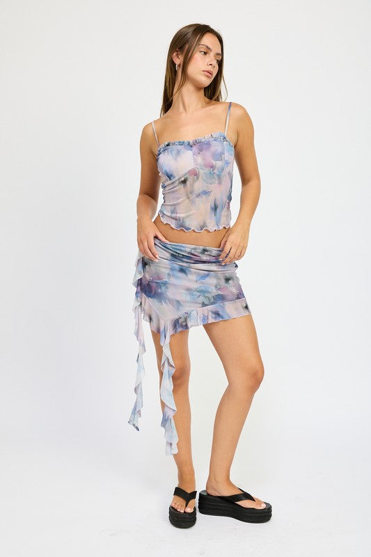 Ruffle Bow Cami Top