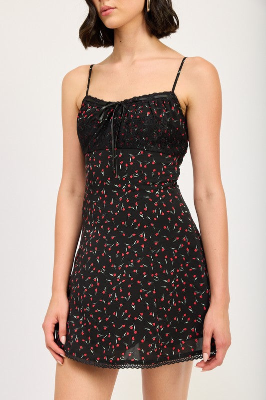 Lace Trim Slip Dress