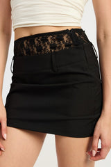 Peakaboo Lace Trim Min Skirt