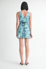 Floral V Neck Mini Slip Dress