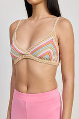 Knitted Crochet Bralette