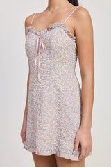 Ruffle Mini Floral Dress