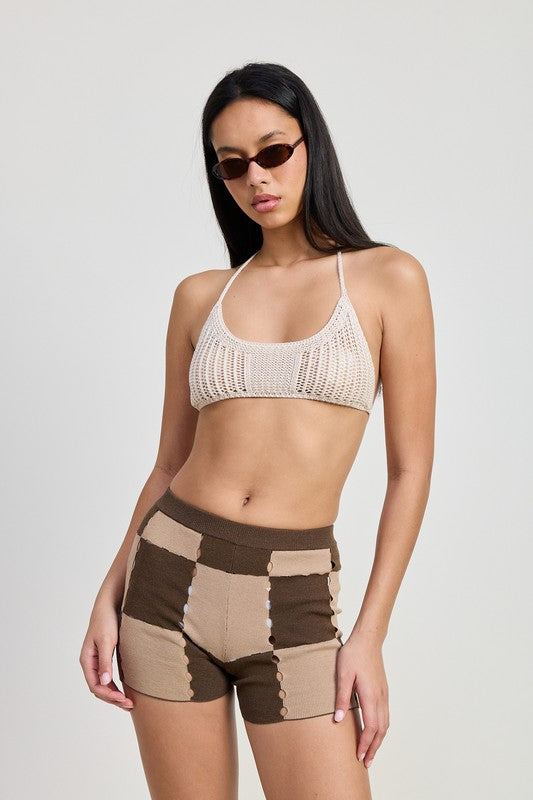 Crochecet Open Back Bralette