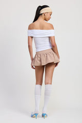 Off Shoulder Rosette Top