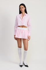 Mini Contrast Waistband Skirt