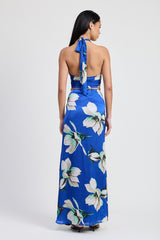 HALTER NECK FLORAL TOP