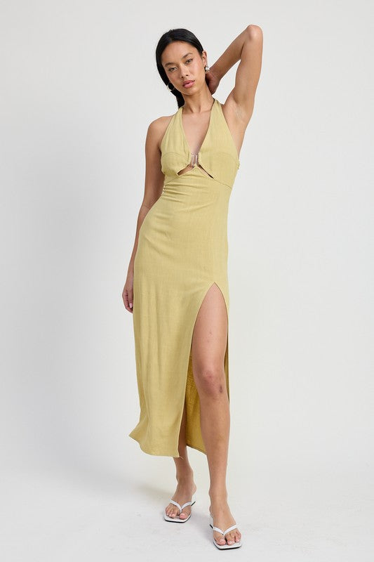 Halter Midi Dress