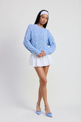 Chunky Cable Knit Cardigan