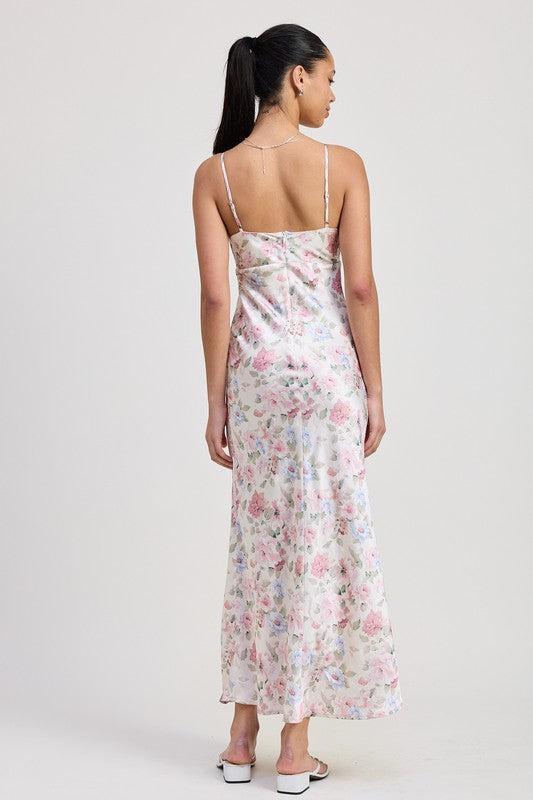 Spaghetti Strap Maxi Floral Dress