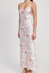 Spaghetti Strap Maxi Floral Dress
