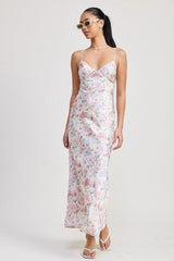 Spaghetti Strap Maxi Floral Dress