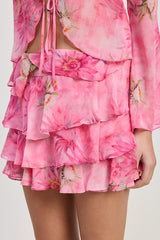 RUFFLE MINI SKIRT