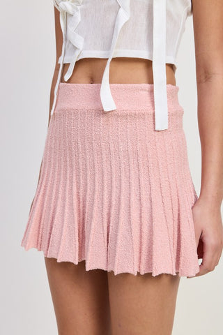 PLEATED MINI SKIRT