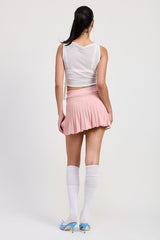 PLEATED MINI SKIRT