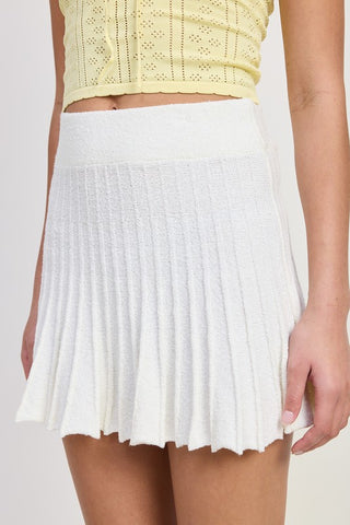 PLEATED MINI SKIRT
