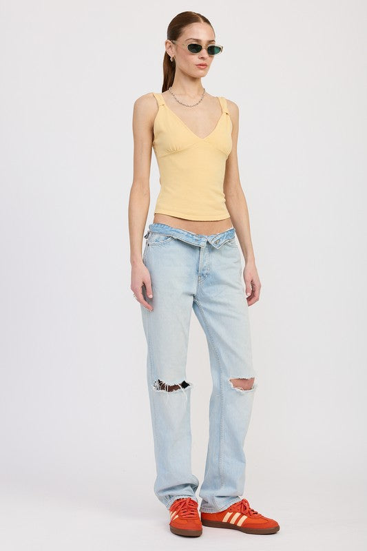 V Neck Cami Top