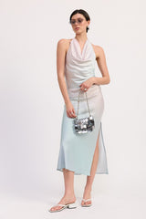 BIAS HALTER NECK TOP