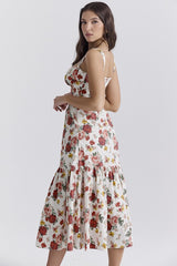 Still the One Blue Floral Print Maxi Dress
