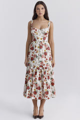 Still the One Blue Floral Print Maxi Dress
