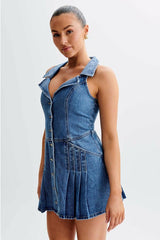 WOMEN FASHION DENIM DRESS