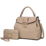 Aurora Vegan Leather Satchel and Wallet