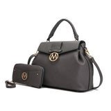 Aurora Vegan Leather Satchel and Wallet