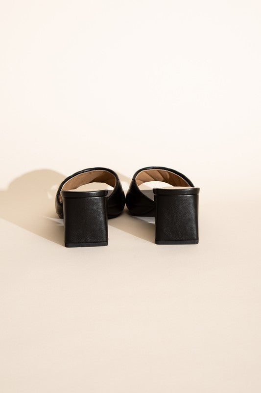 W-Nina Slide Mule Heels