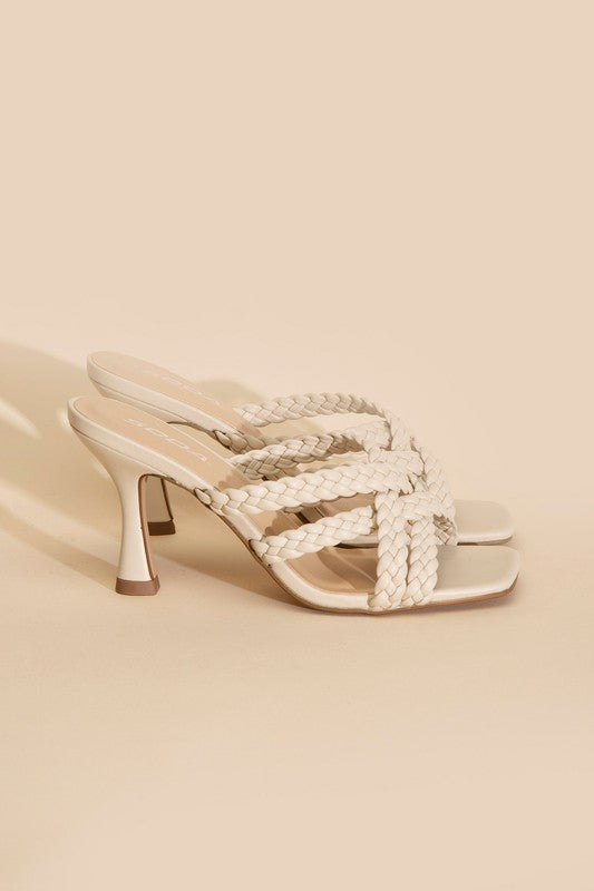 Kellan-S Double Cross Braided Heels