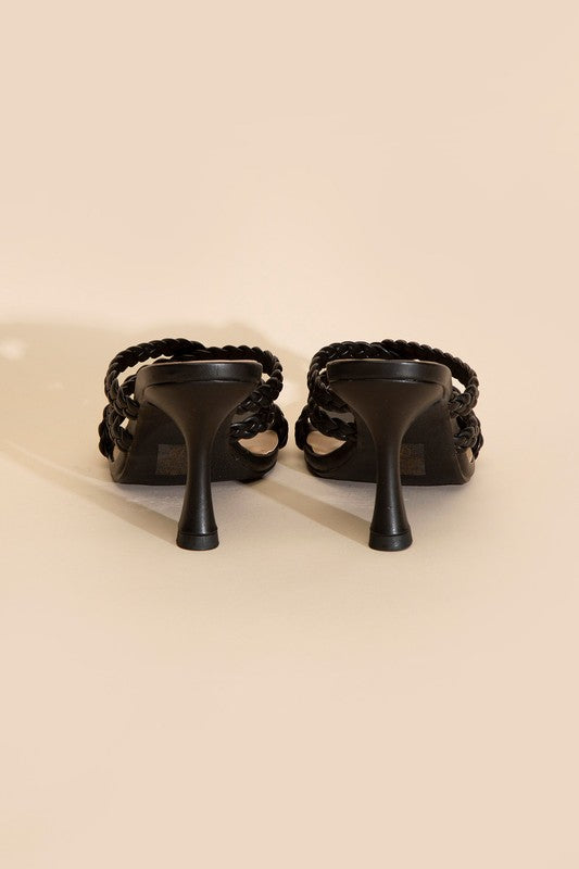 Kellan-S Double Cross Braided Heels