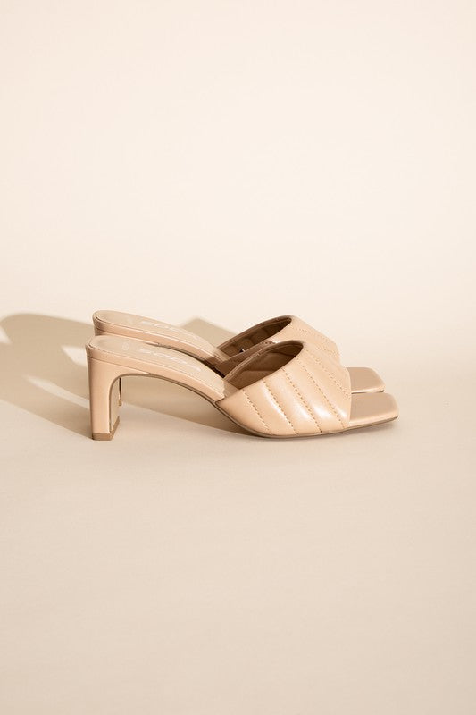 W-Nina Slide Mule Heels