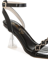 Ebina Charm Detail Spool Heels