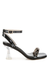 Ebina Charm Detail Spool Heels