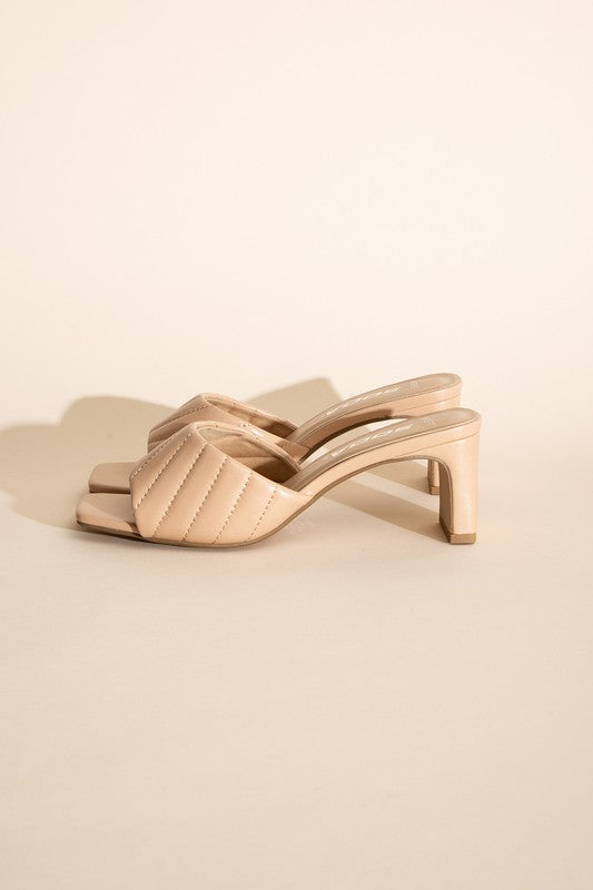 W-Nina Slide Mule Heels