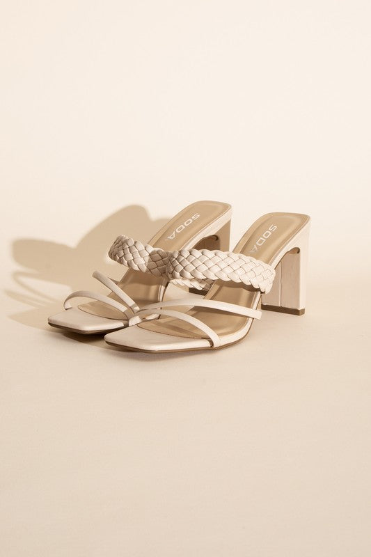 Carmen-S Braided Strap Sandal Heels