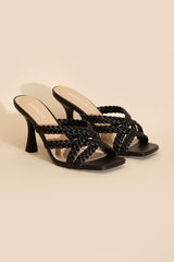 Kellan-S Double Cross Braided Heels