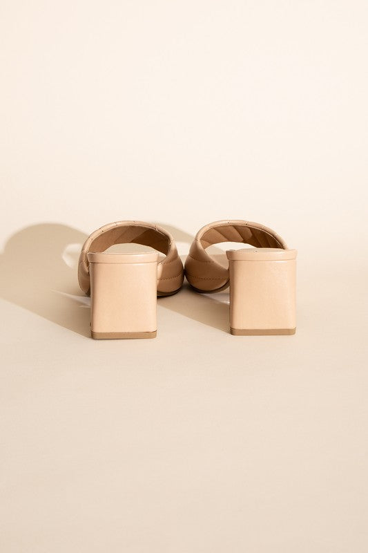 W-Nina Slide Mule Heels