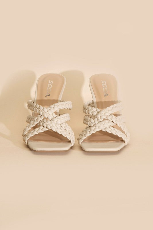 Kellan-S Double Cross Braided Heels